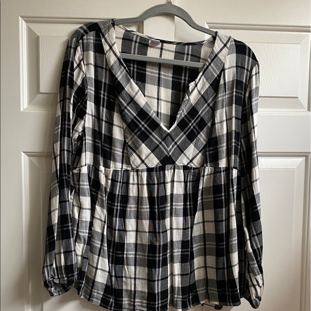 Plaid top